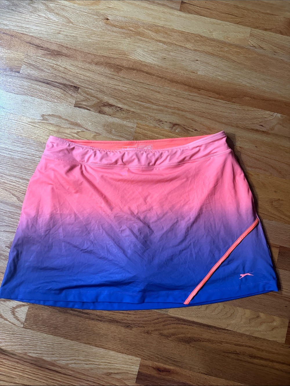 Slazenger Coral Pink to Royal Blue Ombre Athletic Skort